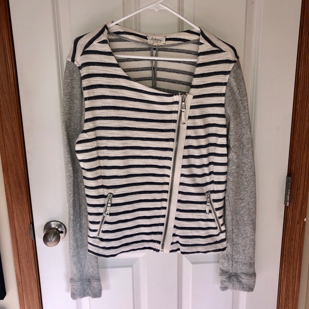 Lou & Grey Stripe Moto Jacket